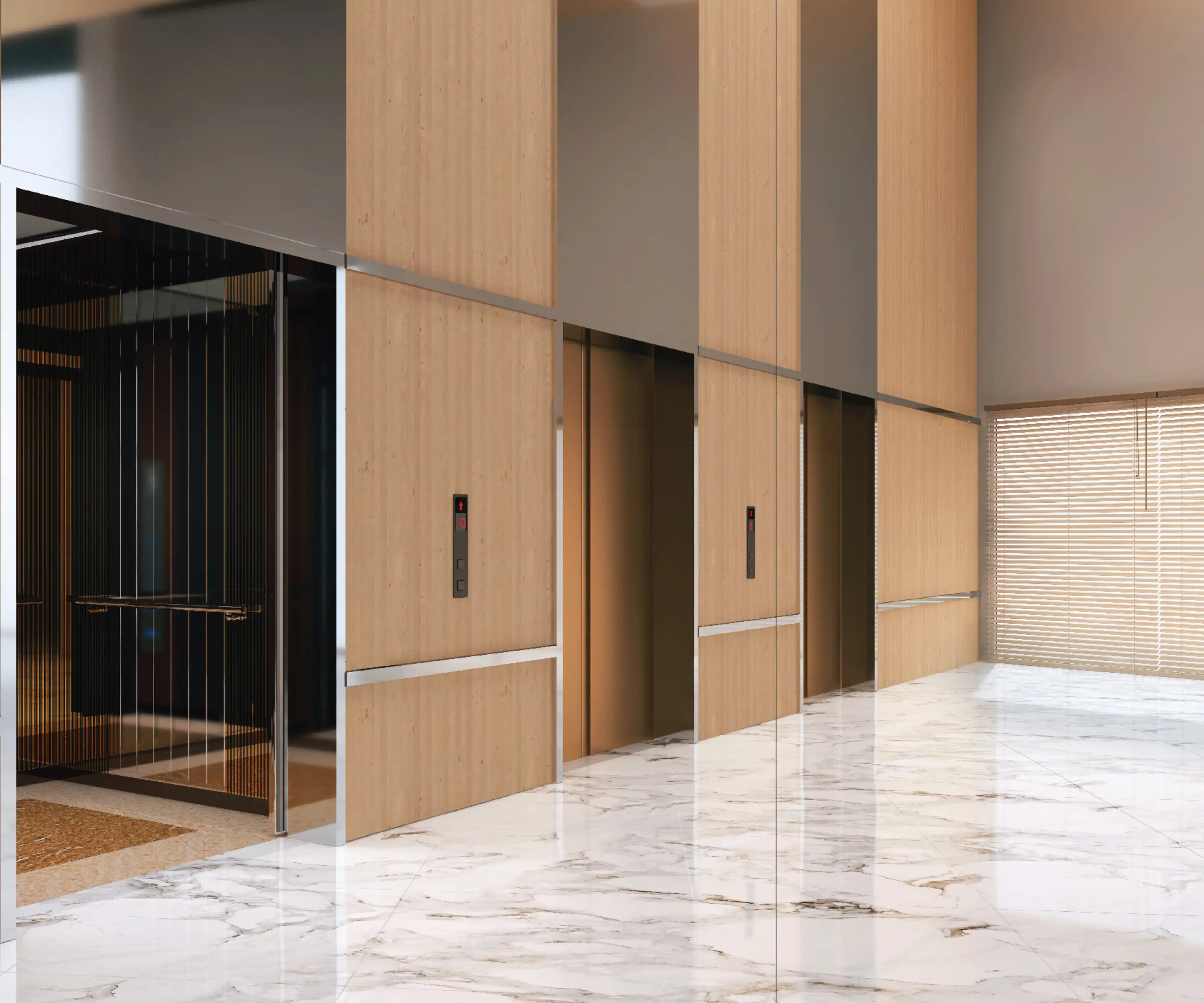 Cherrywood Tower impressive lift lobby